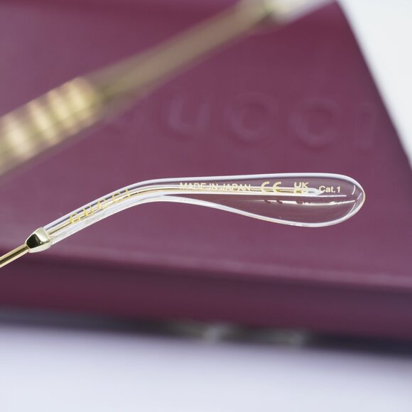 Gucci GG1367S 001 Square Sunglasses - Gold\Yellow - Picture 8 of 10